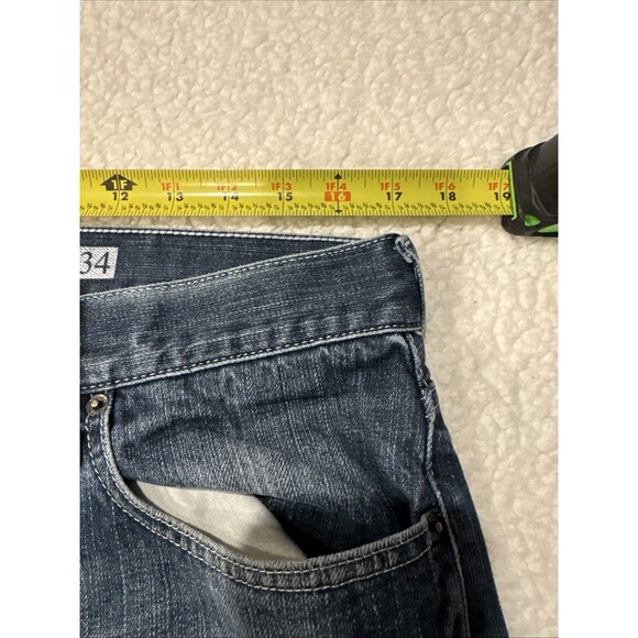 Guess Jeans Rebel Straight Leg Mens Sz 34x30 Blue Cotton Denim - Picture 8 of 11